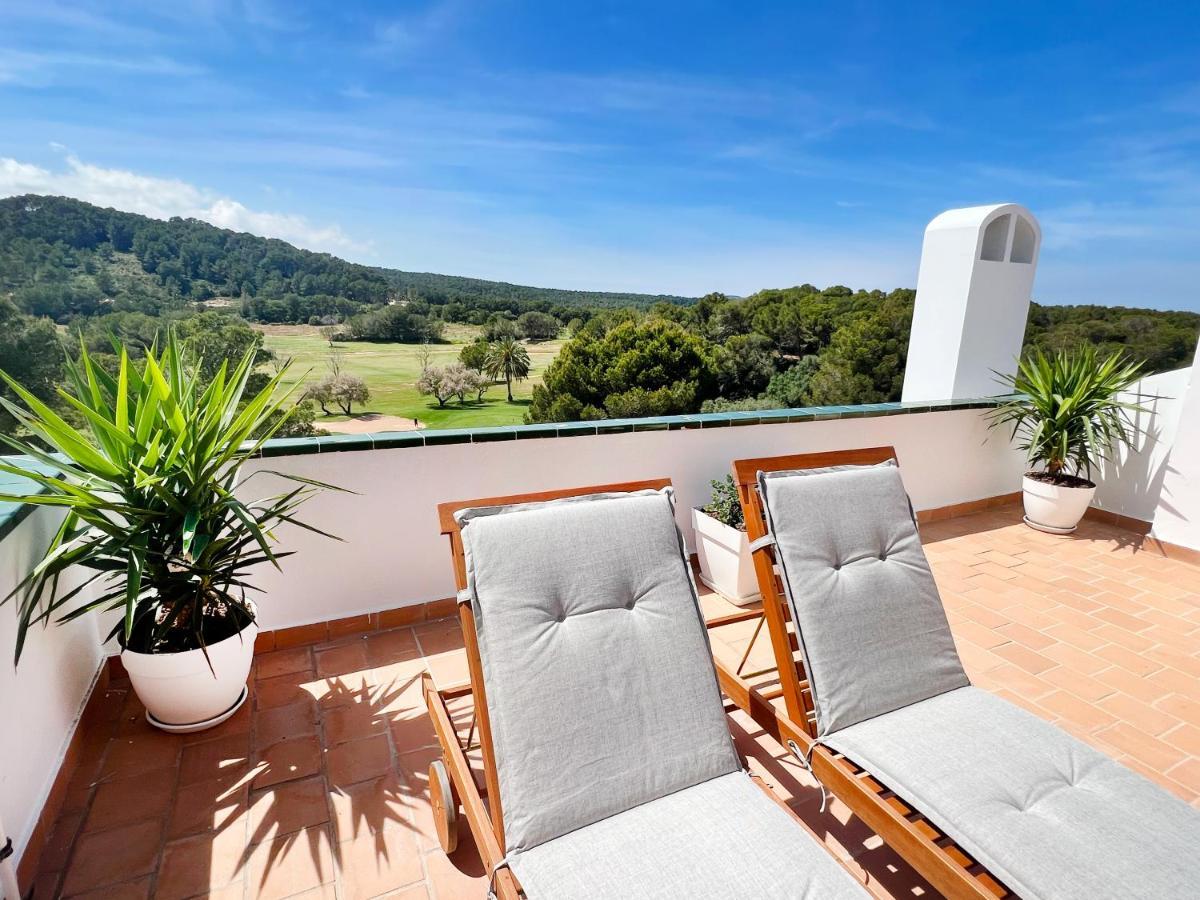 Apartamento Atardecer En Menorca Son Parc Vista Al Campo De Golf Esterno foto
