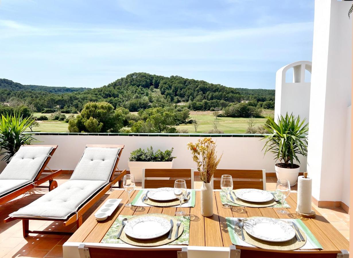 Apartamento Atardecer En Menorca Son Parc Vista Al Campo De Golf Esterno foto